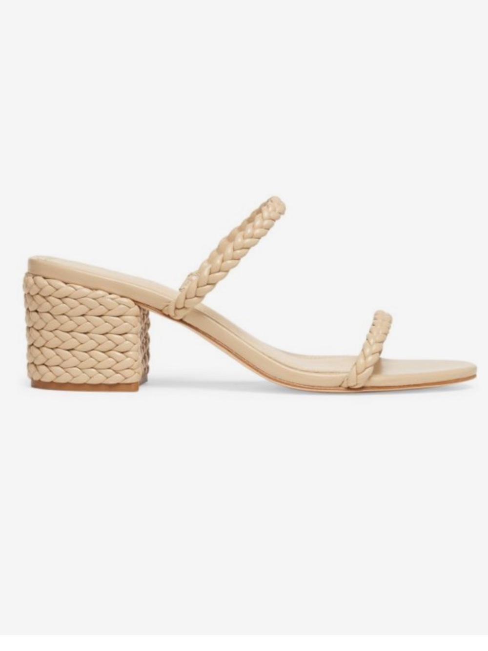 Saka 5th Avenue Leather Sandals New 38/7.5-8  / 2.5” Block Heel
